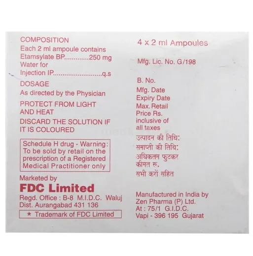 ethasyl injection 2 ml